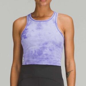 NWT Lululemon Ebb to Street Cropped Racerback Tank Top